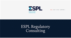 Desktop Screenshot of espl-regulatory.com