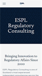 Mobile Screenshot of espl-regulatory.com