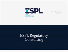 Tablet Screenshot of espl-regulatory.com